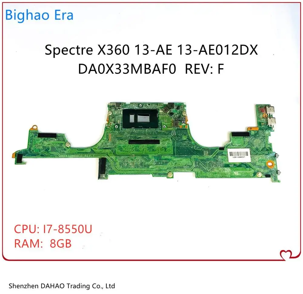 941883 001 601 для HP призрак X360 13 AE AE011DX Материнская плата ноутбука DA0X33MBAF0 W/ i7 8550U 8 Гб