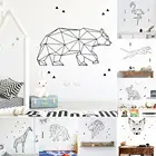 27 стилей большие геометрические наклейки с животными на стену для украшения дома гостиной художественные декорации спальни наклейки настенные наклейки