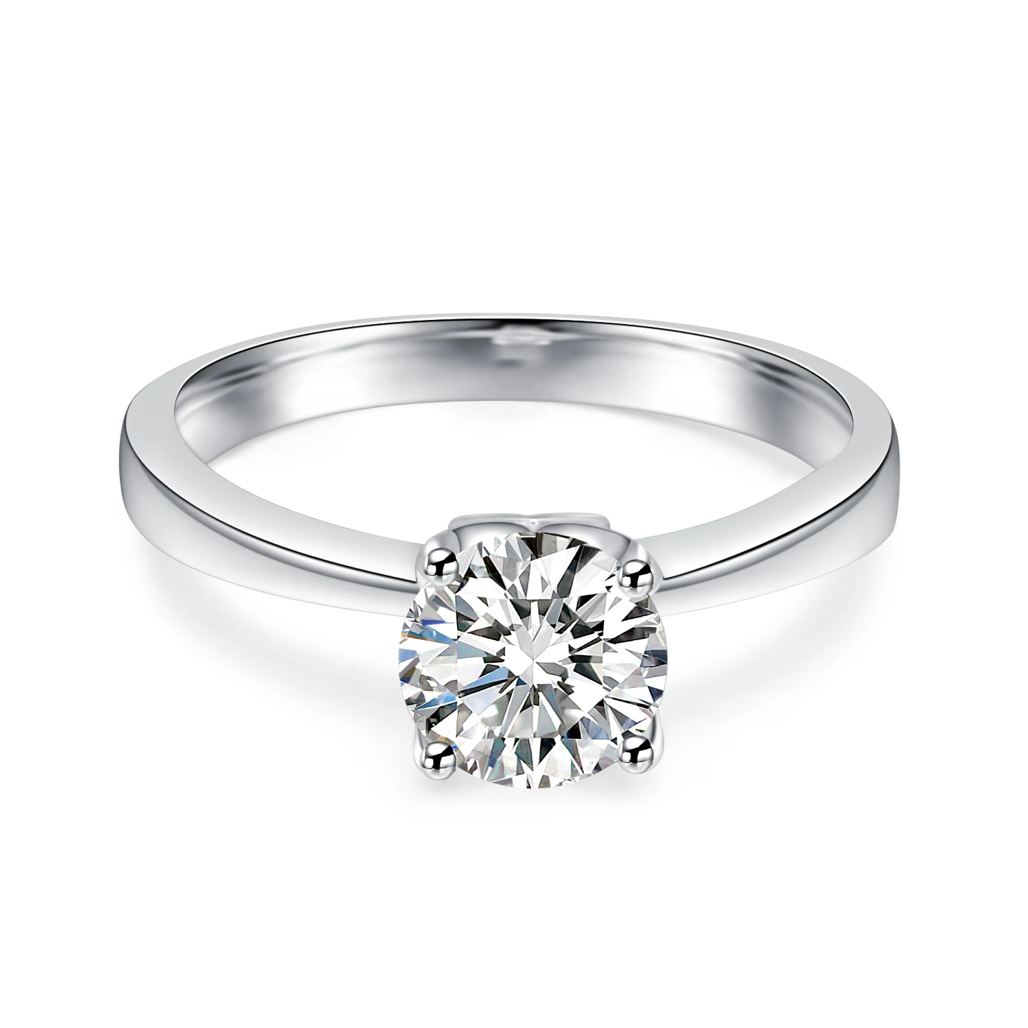 

Starsgem Jewel 925 silver 18k gold plated 1ct GH moissanite ring VVS high quality