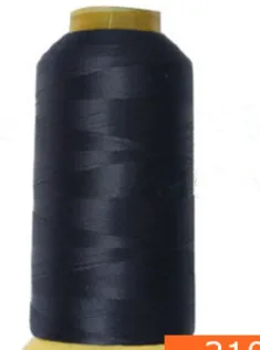 NO.18 Dark blue 210D 0,32 мм/0,38 мм высокопрочный полиэстер черная/белая нить для кожи/джинсов/дивана/ковбоя высокая прочность - Цвет: NO.18 Dark blue 210D