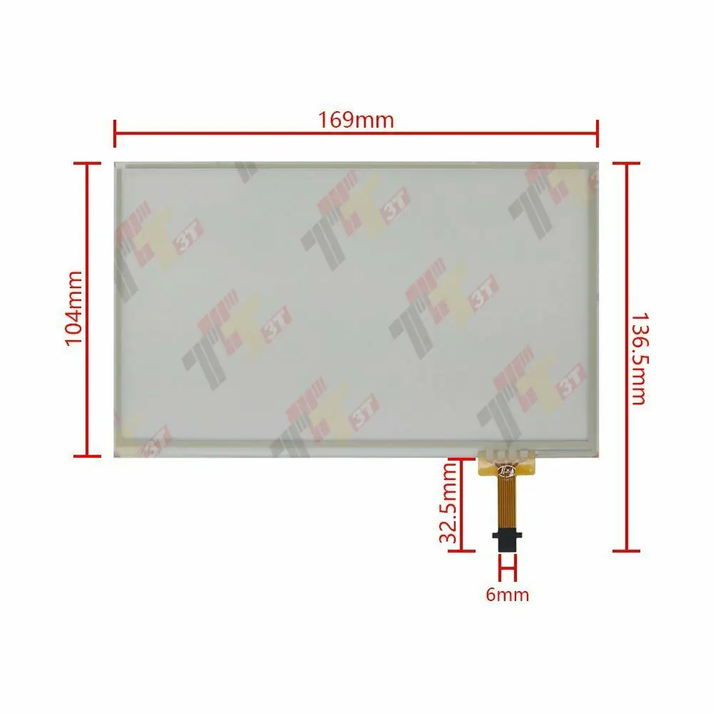 Navigation For Toyota Rav4 Camry 7 Inch Touch Lcd Screen Digitizer C070vtn01