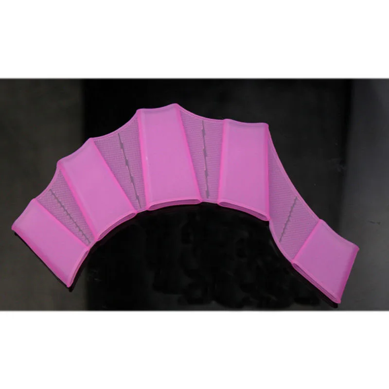 

1 Pair Swimming Training Paddles Frog Type Silicone Girdles Swim Hand Fins Flippers Finger Webbed Gloves Paddle Water Sports