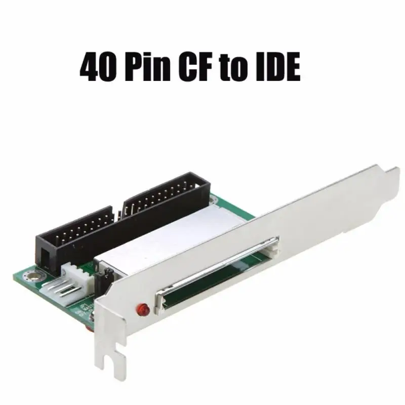 

1 PC 40-Pin Compact Flash Bootable Card Adapter PCI Bracket CF To IDE Back Panel Adapters Connector For Desktop Computer