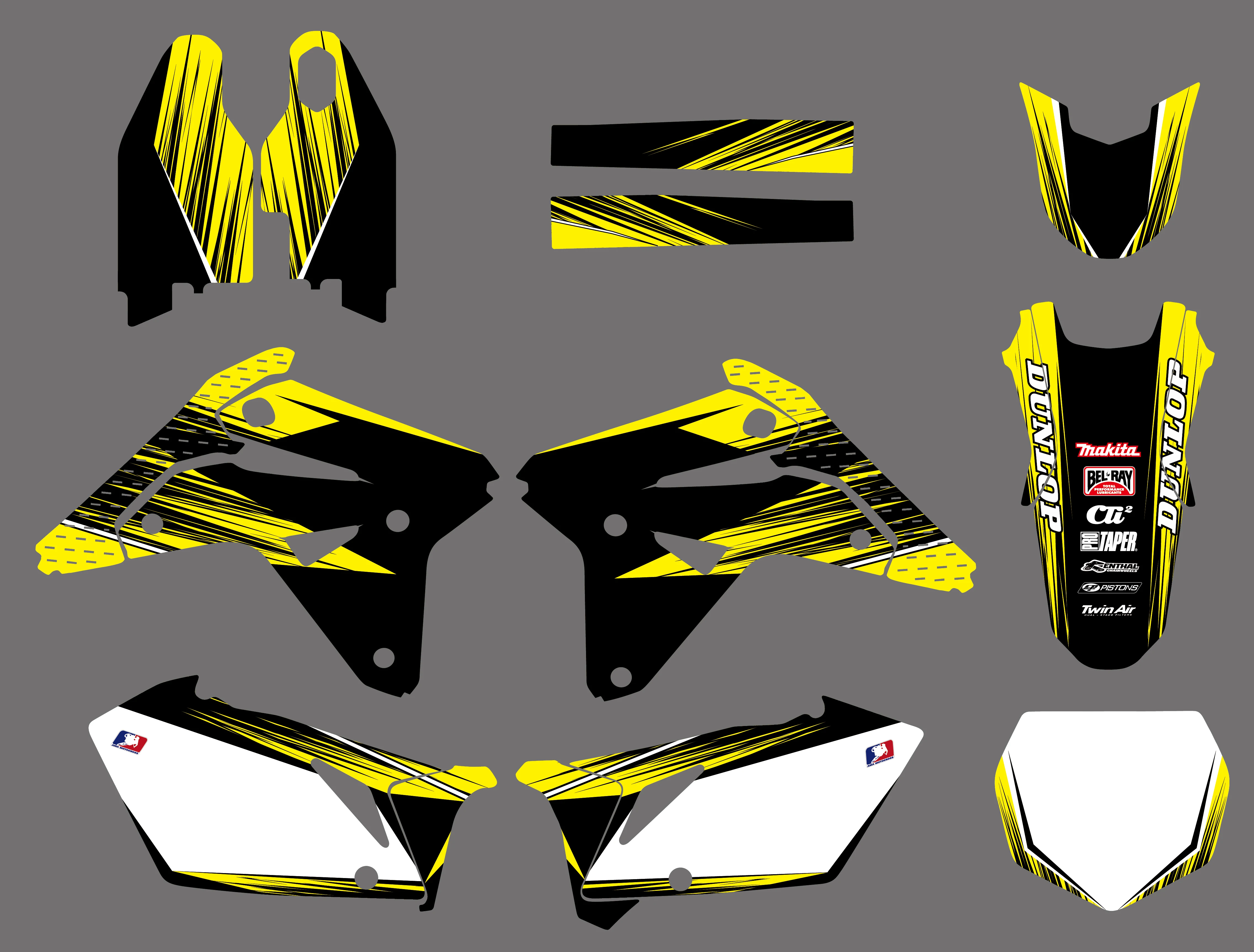 NICECNC мотоцикл новая команда Графический фон наклейки и для Suzuki RM-Z450 RMZ450 RM-Z RMZ 450 2007