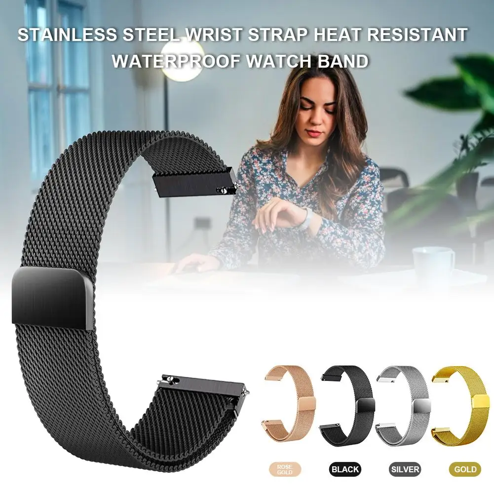 Браслет из нержавеющей стали термостойкий водонепроницаемый ремешок для часов MK