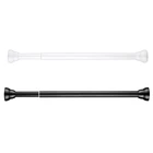 Регулируемая душевая занавеска, пружинный стержень из нержавеющей стали для ванной комнаты, бара, душа, телескопические рейки, вешалка, стержень