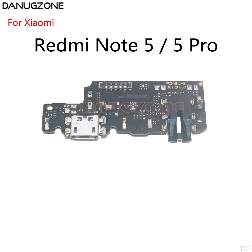 USB Charging Dock Port Socket Connector Charge Board Flex Cable With Audio Headphone Jack For Xiaomi Redmi NOTE 5 PRO NOTE5