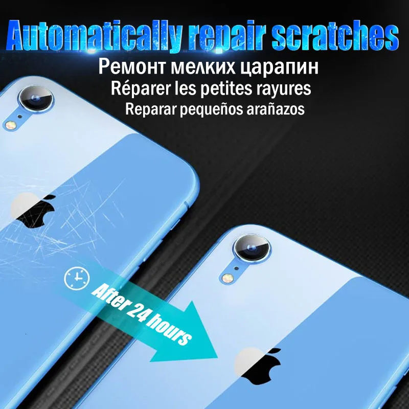 4 1 шт задняя защитная Гидрогелевая пленка для IPhone 11 Pro 8 7 6 6s Plus Xr X Xs Max 100D полная не