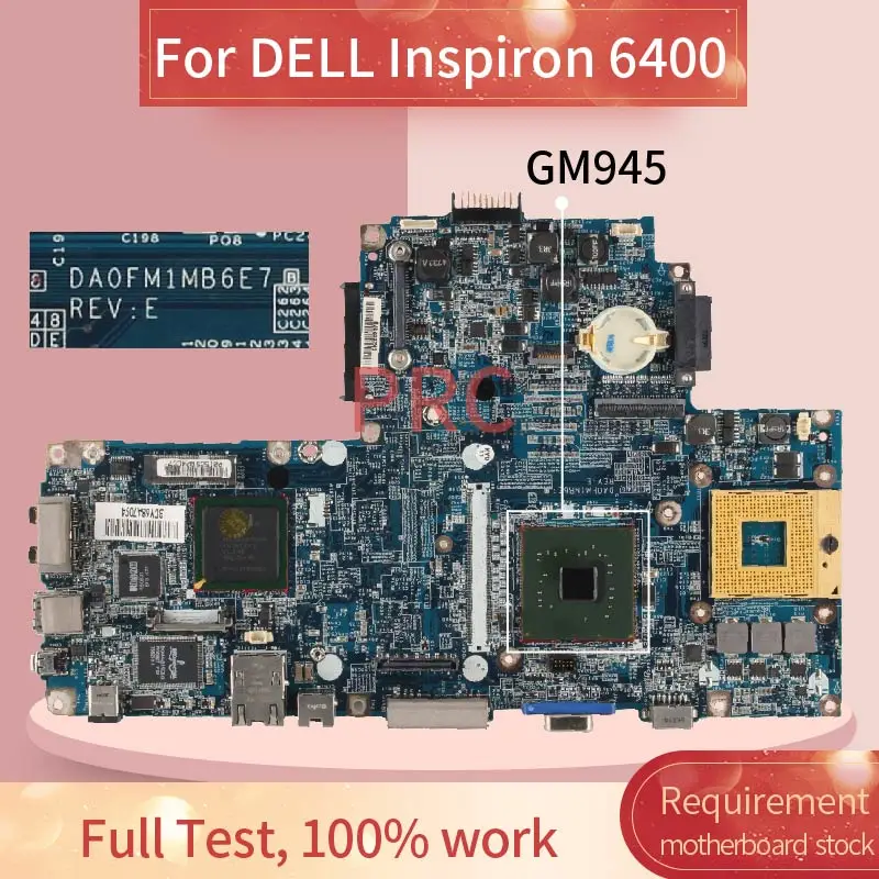 Материнская плата для ноутбука DELL Inspiron 6400 DA0FM1MB6E7 GM945 DDR2 | Компьютеры и офис