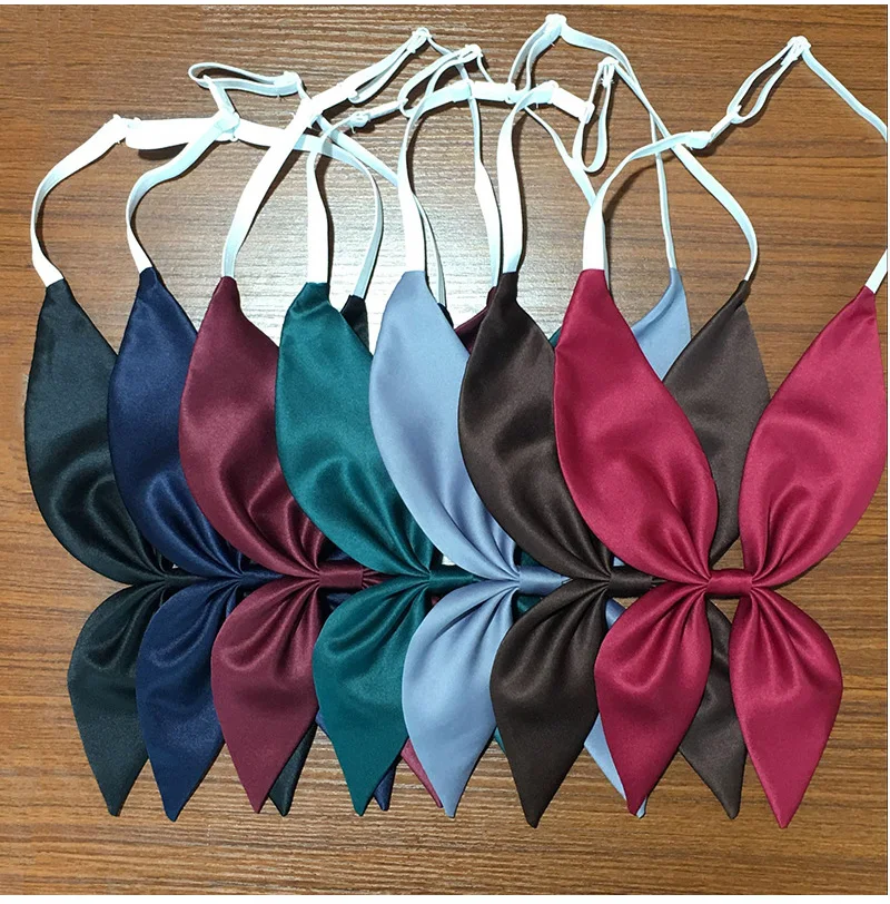 

School Dresses For Girls Plaid Bow Tie Lady Jk Uniforms Goldfish Tail Tie Collar Cravat Anime Sailor Suit High School Students