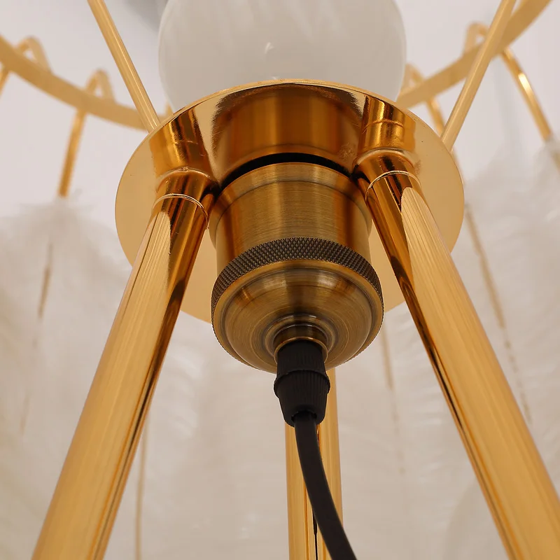 Современная настольная лампа с перьями Fss Напольная Лампа для гостиной спальни