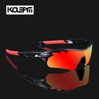 Мужские цельные солнцезащитные очки KDEAM, поляризационные спортивные очки в полуоправе, TR90, светильник затемненные очки с бесплатной коробкой