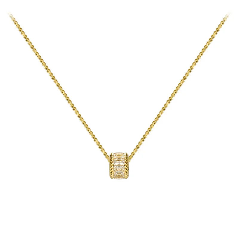 

Micro-inlaid Zircon Small Waist Necklace Simple Charming Simple Fashion Clavicle Chain Small Necklace