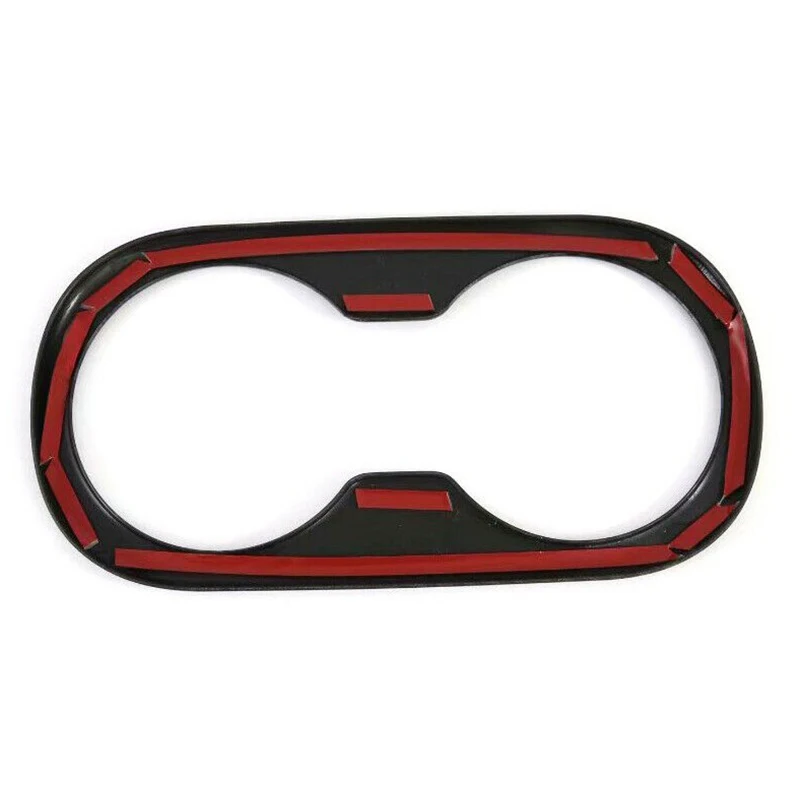 

for Toyota Prius 2019 2020 Carbon Fibre Rear Seat Water Cup Cover Frame Interior Trims Car Deconation Accessories