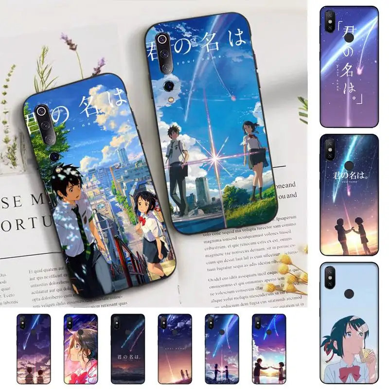 

FHNBLJ Anime Your Name Phone Case for Xiaomi mi 5 6 8 9 10 lite pro SE Mix 2s 3 F1 Max2 3