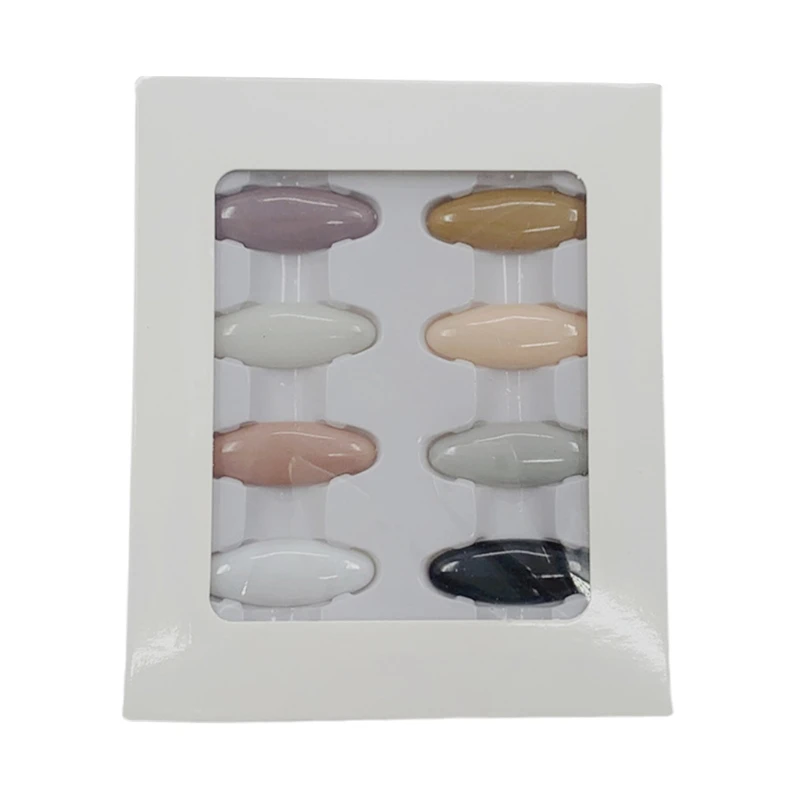 Hijab булавка 8 шт. Бриллиантовая форма Женская черно-белая безопасная пластиковая