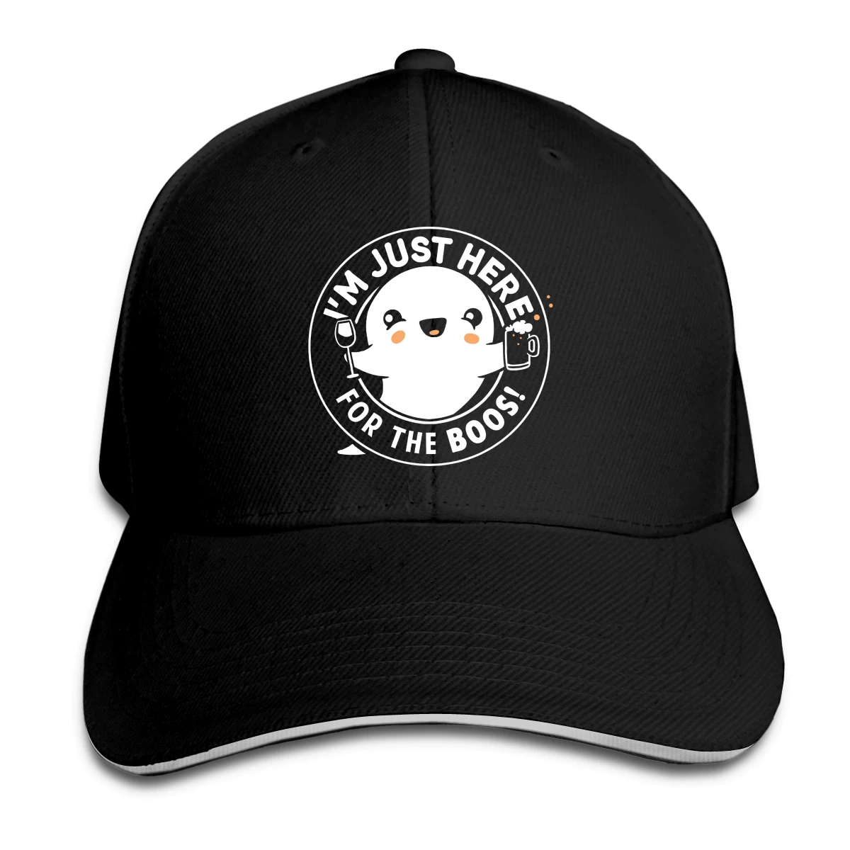 

I'm Just Here For The Boos Hat Baseball Cap for Men Women Fashion Adjustable Sun Hat