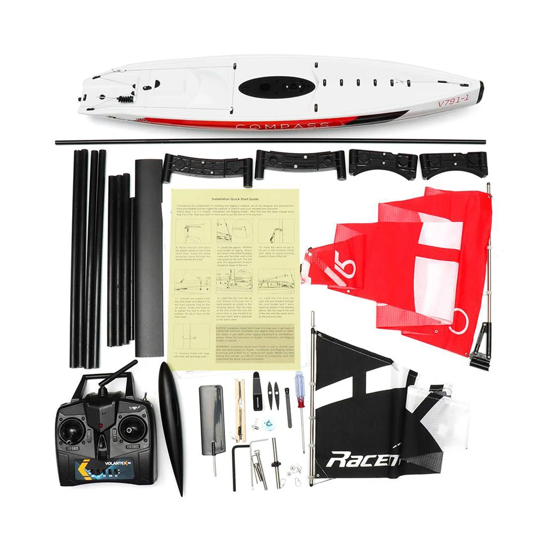 65 см 2 4G 4CH RC лодка с дистанционным управлением DIY предварительно собранная