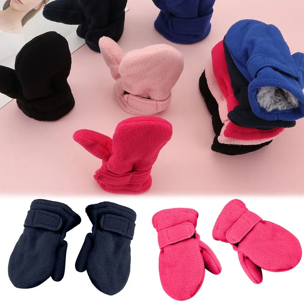 

Candy Color Toddler Infant Kids Boy Girls Outdoor Hand Warmers Childrens Gloves Winter Mittens Lined with Fleece