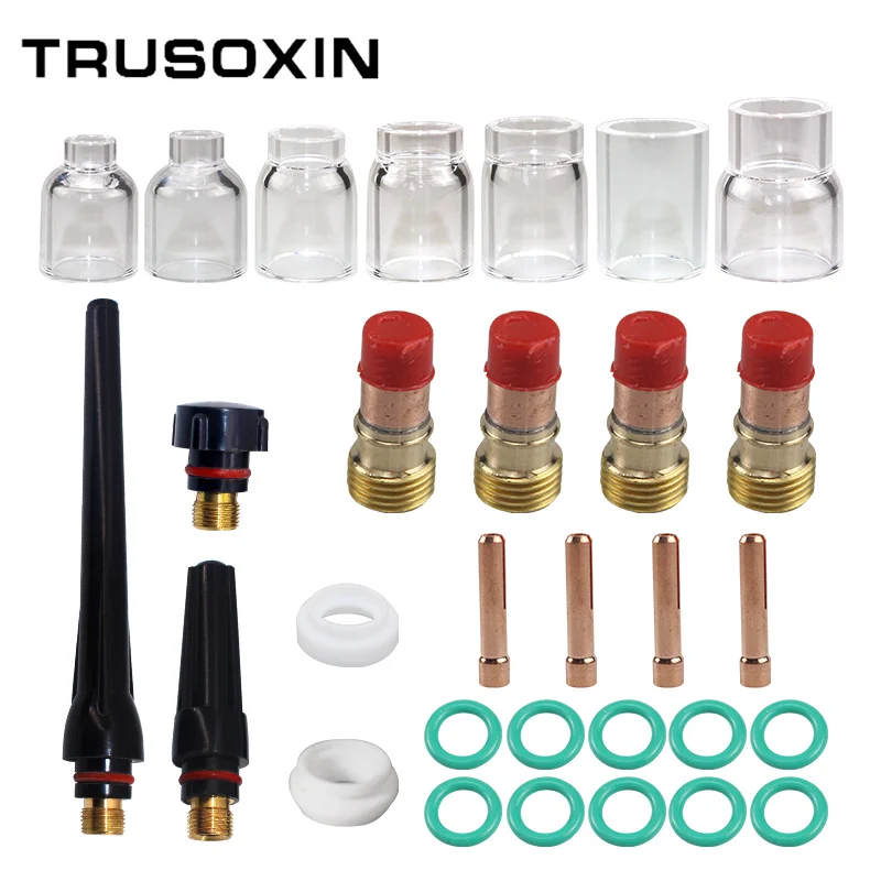 

TRUSOXIN Комплект газовых линз для сварочной горелки WP-17/18/26