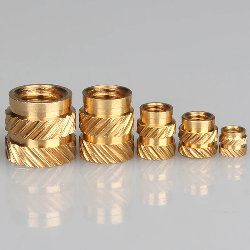 M4 M5 M6 вставка с накаткой латунь термо плавкая гайки нагрева литья Медь резьбы