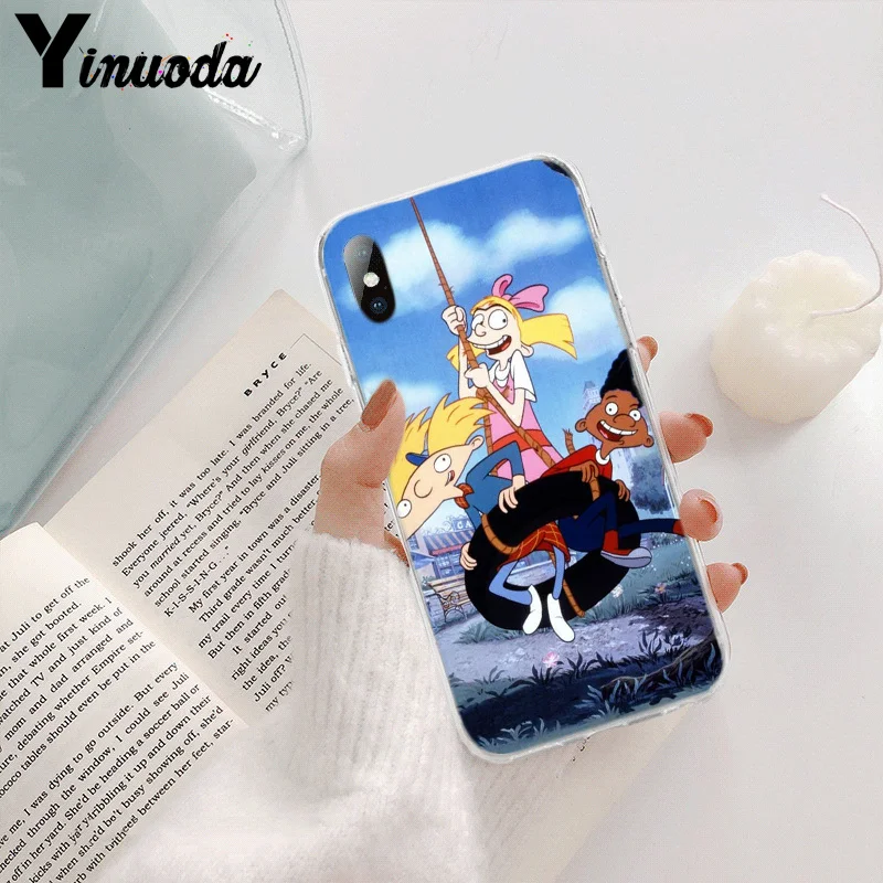 A9 Yinuoda Hey Arnold TPU Мягкий силиконовый прозрачный чехол для телефона iPhone 8 7 6 6S Plus X XS MAX 5 5S SE XR 11 pro max - Цвет: A9