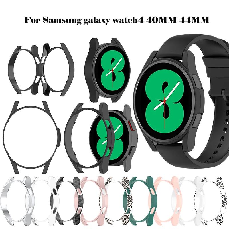 

Half Cover Case for Samsung Galaxy Watch 4 40mm 44mm PC Matte Case All-Around Protective Bumper Shell for Galaxy Watch4