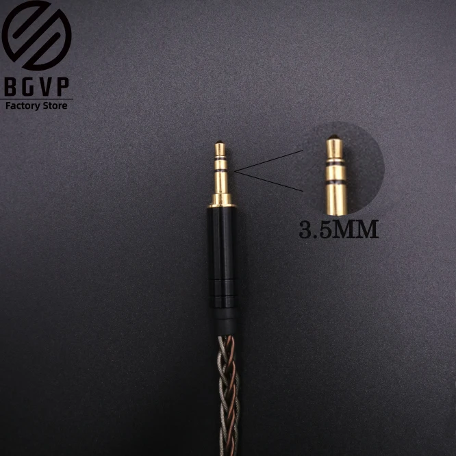 3.5mm BGVP 6N OCC+ plata seda кабель hatibrido 2,5 мм 3,5 мм 4,4 мм DIY кабель MMCX межкамбийные Hifi кабель DM7 - Цвет: 3.5mm