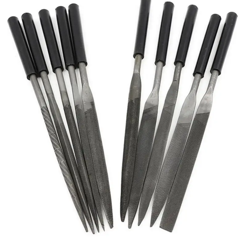 

10pcs Needle Files Set Wood Rasp Files Woodworking Metal Glass Stone Jeweler Carving Tools Metal Filing Mini Hand Hobby Tools