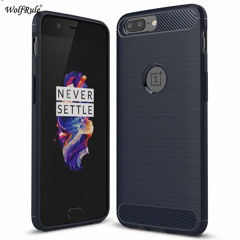 

For Oneplus 5 Case oneplus5 cover Shockproof Silicone Coque Brushed Case For Oneplus 5 Cover A5000 One plus 5 Funda 5.5"