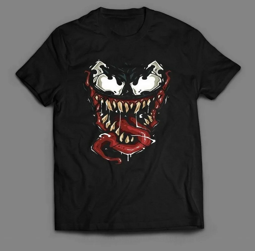 Лицевая сторона комикса от VENOM'S OLDSKOOL ART футболка топы высокого качества |