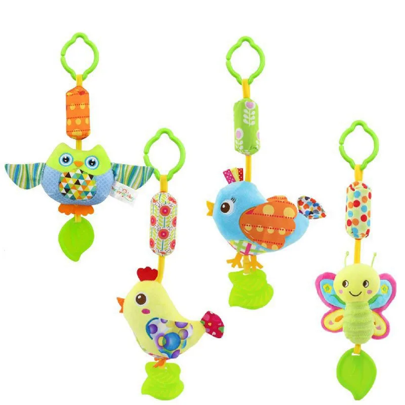 

Wind Chime Take Along Animal Styles Infant Baby Toys Crib Stroller Soft hanging Bell Rattle Toys 0-18 Month