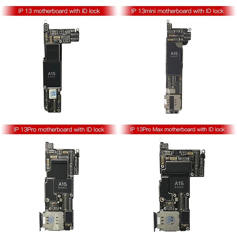 Блокированная материнская плата iCloud ID для iPhone 12 13 mini pro promax Swap Logic Board полное