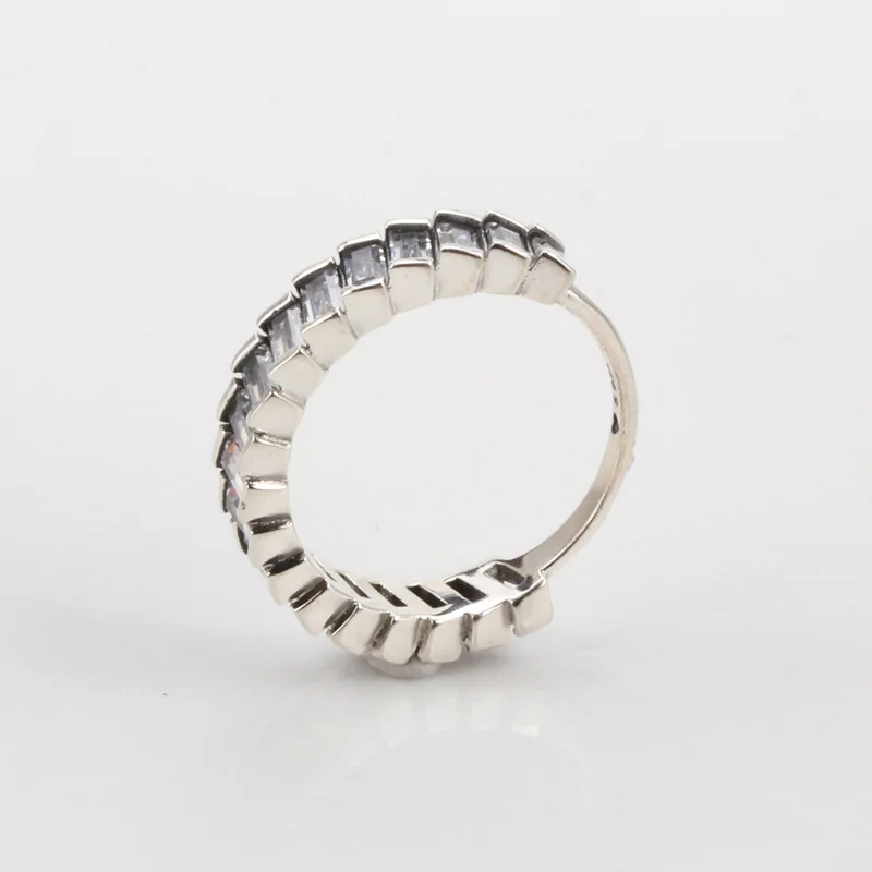 PR4 серебряное кольцо для женщин Стразы открытые кольца на палец женские