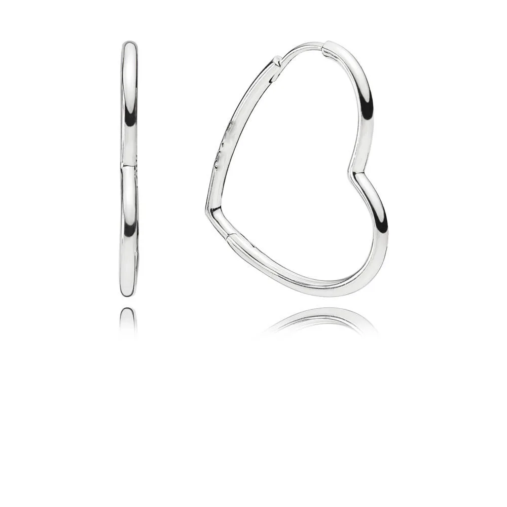 LIDU 100%925 Silver High Quality Fashionable Exquisite Heart Earrings Gift To Friends Free Mail Manufacturer Wholesale | Украшения и