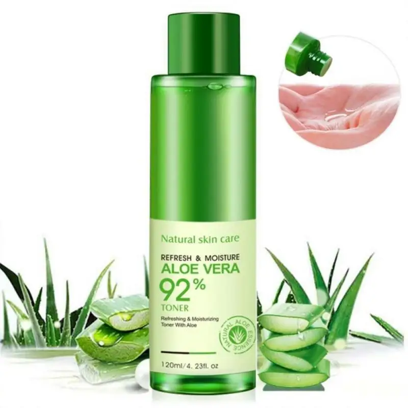 120ml Bioaqua Natural Face Toner Aloe Vera Gel Skin Care Toner Korean Moisturizing Make Up Hydrating Shrink Pore I2A6
