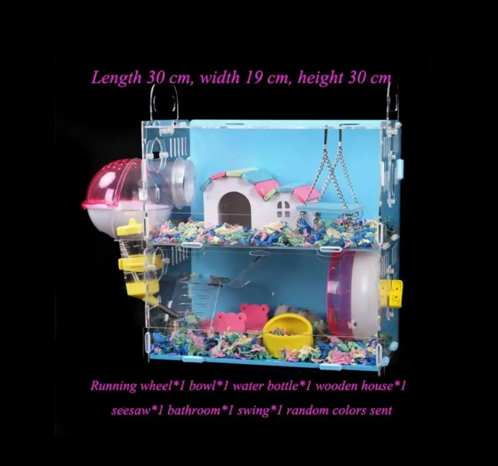 Домик для хомяка двойная клетка морской свиньи маленький домашний питомец