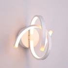 Современный спиральный светодиодный настенный светильник прикроватный Проход Спальня декоративная художественная лампа