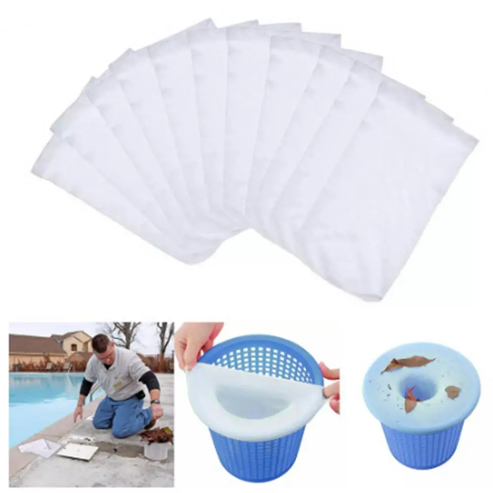 

5pcs/Set Filter Storage Pool Skimmer Socks Swimming Pool Filter Socks For Baskets Skimmers White Pool Supply