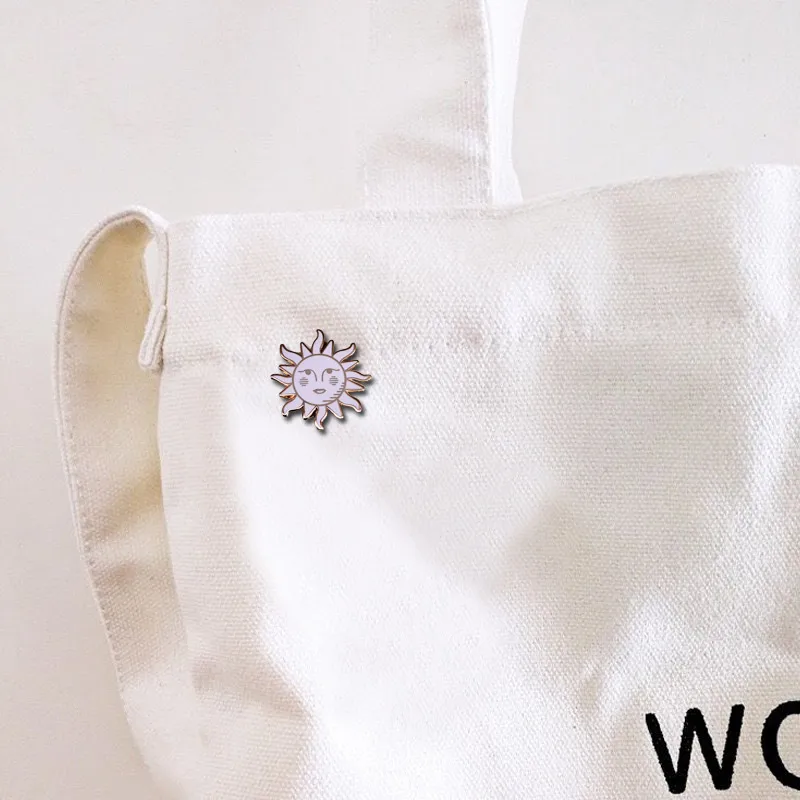 Брошь Kawaii Sun Luna вдохновленная мексиканской карточной игрой в бинго с множеством