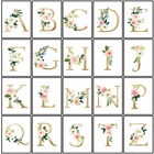 HUACAN алмазная мозаика цветами 5D Алмазная картина с квадратными животными с буквами декор Стразы для дома