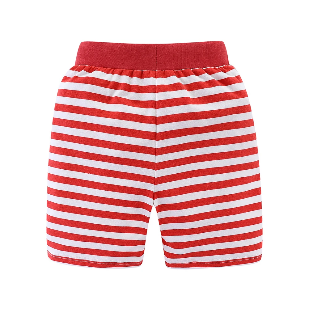 

LittleSpring Toddler Boys Outfits Cartoon Pattern Sleeveless Vest Striped Shorts Sets