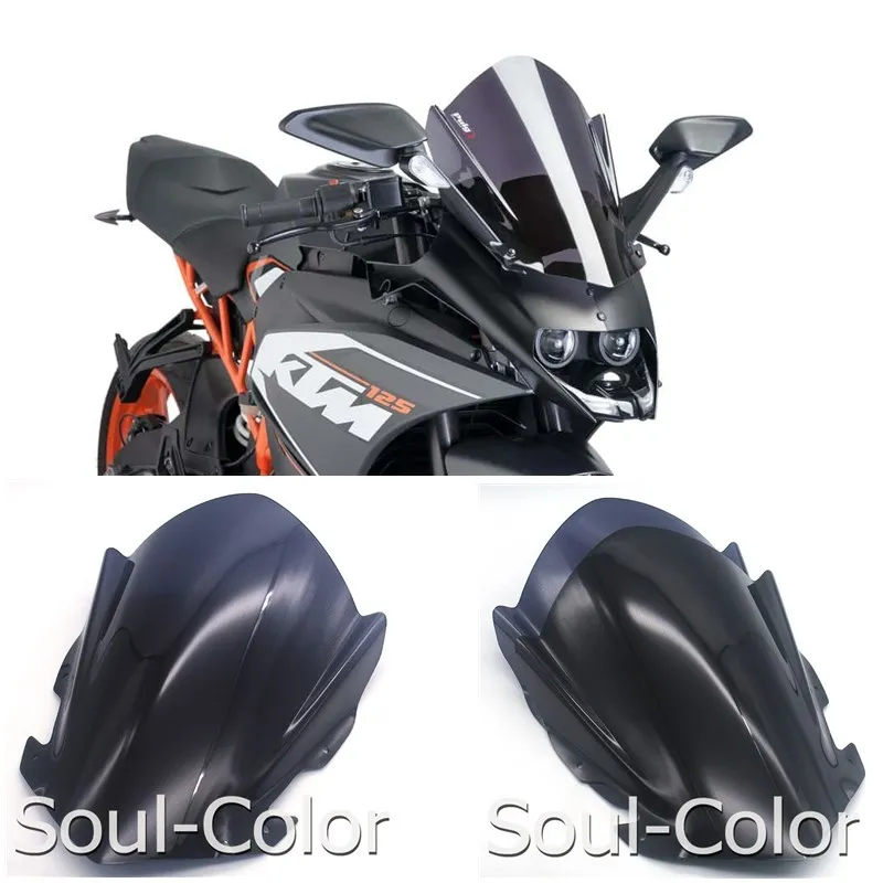 Козырек ветрового стекла для 2014 2018 RC125 RC200 RC390 RC 125 200 390 SX Duke|Козырьки от ветра и