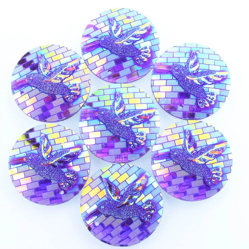 Taidian плоская задняя сторона Стразы кабошон 25 мм родное искусственное Пришивание