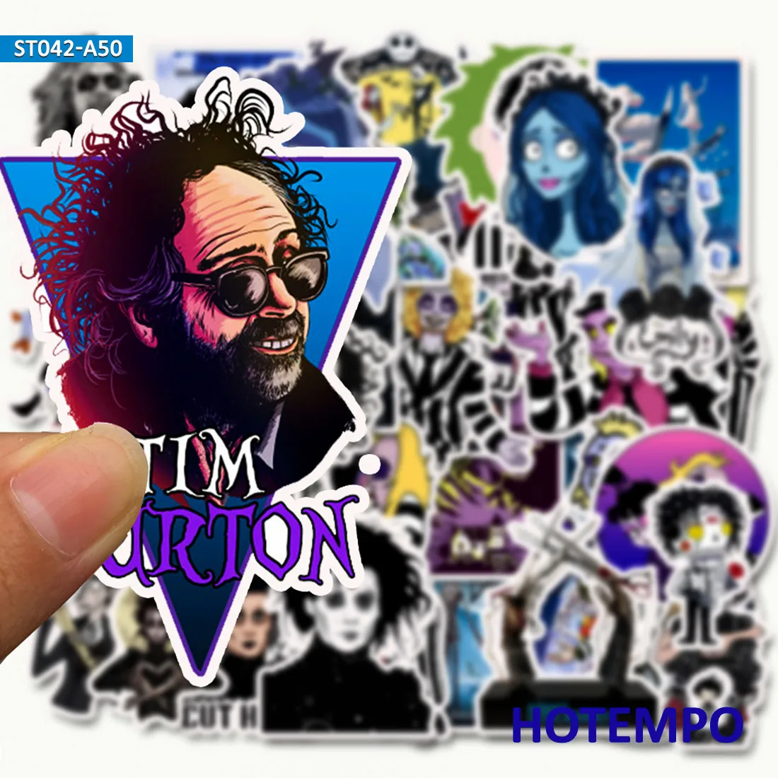50 шт. классический стикер Тима Бертона для граффити из фильма сделай сам