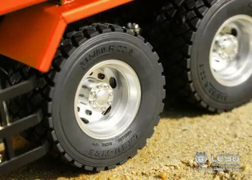 LESU RC 1/14 весы HN 6x6 гидравлический самосвал с радио двигатель ESC картина светильник
