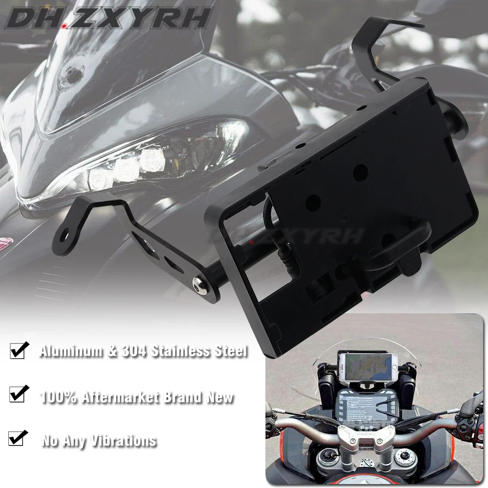 Для DUCATI MULTISTRADA 950 15 17 1200 1200S ENDURO подставка держатель телефон мобильный GPS пластина