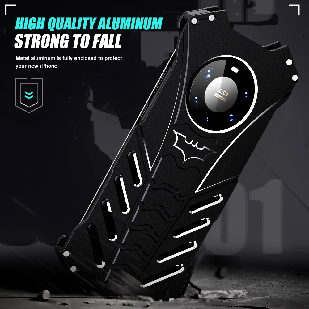 

Armor Metal Cool Case For Huawei Mate 40 Pro Case cover Aluminum Fundas For Huawei Mate 40 Pro Plus + phone Cases Shockproof
