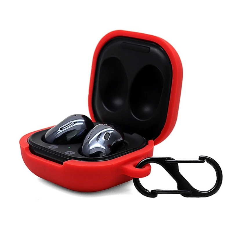 

Siamese Design Protective Cover Silicone Case for galaxy-Buds live Earphone 24BB