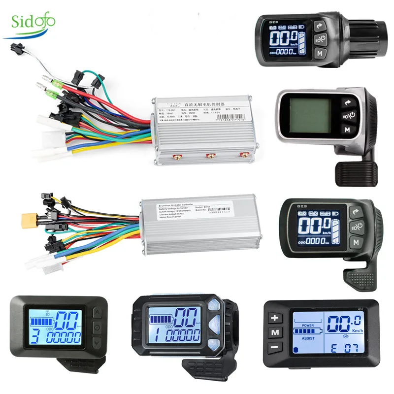 24v/36v/48v 350W 500 ваттовый мотовелосипед Регулятор бесщеточного двигателя с ЖК